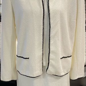 🛍 3pc Black and White Suit